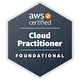 AWS Certified Cloud Practitioner badge